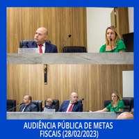 Câmara promove Audiência Pública sobre Metas Fiscais (28/02/2023)