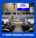 Resumo da 11ª Sessão Ordinária da Câmara Municipal de Nilópolis, realizada na tarde desta Segunda-feira (25/03/2024).