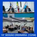 Resumo da 15ª Sessão Ordinária da Câmara Municipal de Nilópolis, realizada em 11/04/2022.