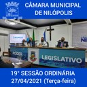 A 19ª Sessão Ordinária da Câmara Municipal foi marcada pela aprovação de cinco Projetos de Leis, de autoria dos vereadores Rafael Nobre (PTB), Anderson Campos (Republicanos) e Leandro Hungria (Solidariedade). Todos em segunda votação.