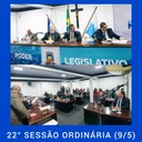 Resumo da 22ª Sessão Ordinária da Câmara Municipal de Nilópolis, realizada em 09/05/2022.