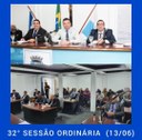 Resumo da 32ª Sessão Ordinária da Câmara Municipal de Nilópolis, realizada em 13/06/2022.