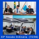 Resumo da 33ª Sessão Ordinária da Câmara Municipal de Nilópolis, realizada em 15/06/2022.