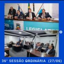 Resumo da 36ª Sessão Ordinária da Câmara Municipal de Nilópolis, realizada em 27/06/2022.