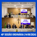 40ª Sessão Ordinária - Câmara Municipal de Nilópolis (14/08/2024)