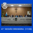 Resumo da 41ª Sessão Ordinária da Câmara Municipal de Nilópolis, realizada em 17/08/2022.