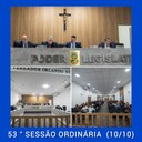 Resumo da 53ª Sessão Ordinária da Câmara Municipal de Nilópolis, realizada em 10/10/2022.