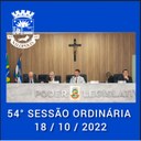 Resumo da 54ª Sessão Ordinária da Câmara Municipal de Nilópolis, realizada em 17/10/2022.