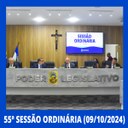 Resumo da 55ª Sessão Ordinária da Câmara Municipal de Nilópolis, realizada na tarde desta Quarta-feira (09/10/2024)