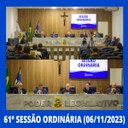 Resumo da 61ª Sessão Ordinária da Câmara Municipal de Nilópolis, realizada na tarde desta Segunda-feira (06/11).