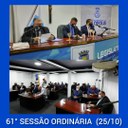 Resumo da 61ª Sessão Ordinária da Câmara Municipal de Nilópolis, realizada na manhã desta segunda-feira (25/10/2021).