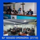 Resumo da 62ª Sessão Ordinária da Câmara Municipal de Nilópolis, realizada na manhã desta segunda-feira (27/10/2021).