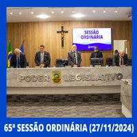 65ª Sessão Ordinária - Câmara Municipal de Nilópolis (27/11/2024)