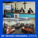 Resumo da 66ª Sessão Ordinária da Câmara Municipal de Nilópolis, realizada na manhã desta quarta-feira (17/11/2021).