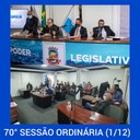 Resumo da 70ª Sessão Ordinária da Câmara Municipal de Nilópolis, realizada na manhã desta quarta-feira (01/12/2021).