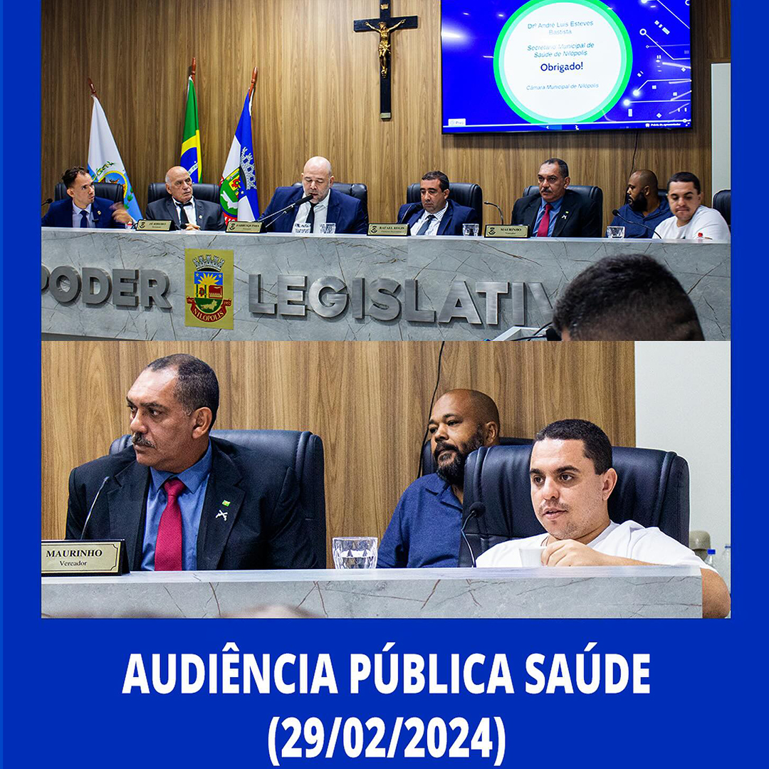 Câmara realiza Audiência Pública de Saúde (29/02/2024)