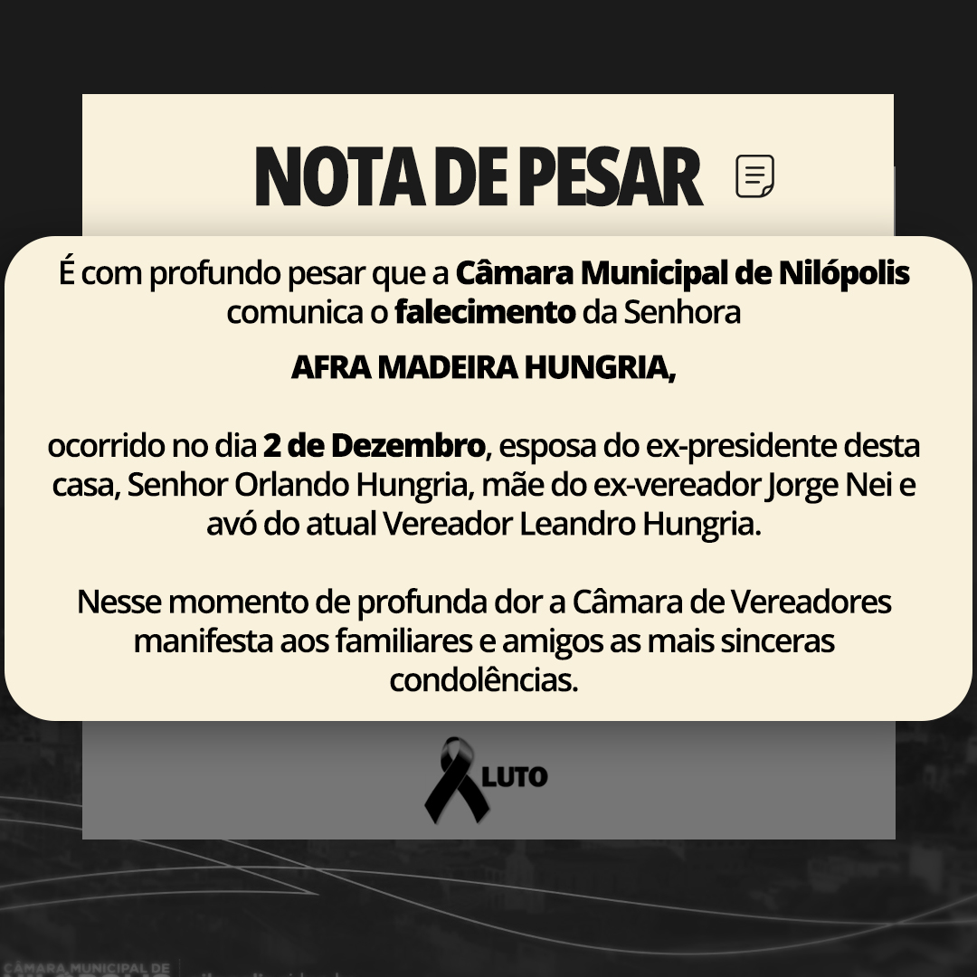 Nota de Pesar