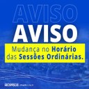 O novo horário já vale para a próxima Sessão, na próxima Segunda-feira, dia 22 de Maio.